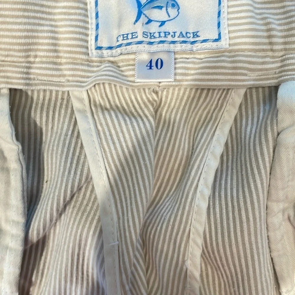 Southern Tide Men’s Striped Beige Shorts